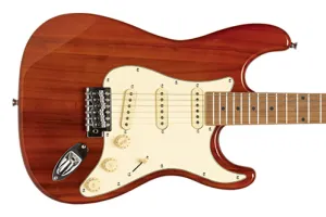 Stagg SES-55 Series 55 Electric Guitar - See Through Fiesta Red