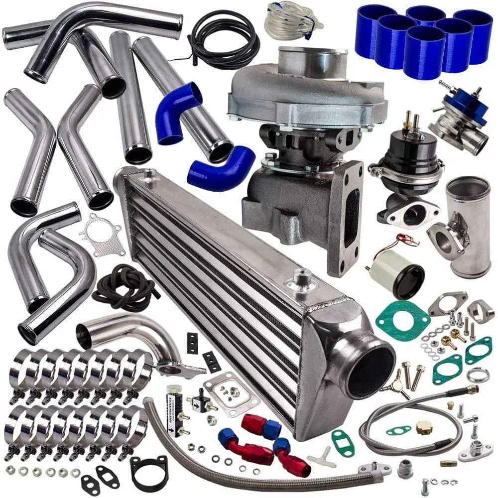 T04e Turbocharger Intercooler Type-S Blow Off Valve Wastegate Boost Gauge kits Turbo Comressore Turbine Turbolader