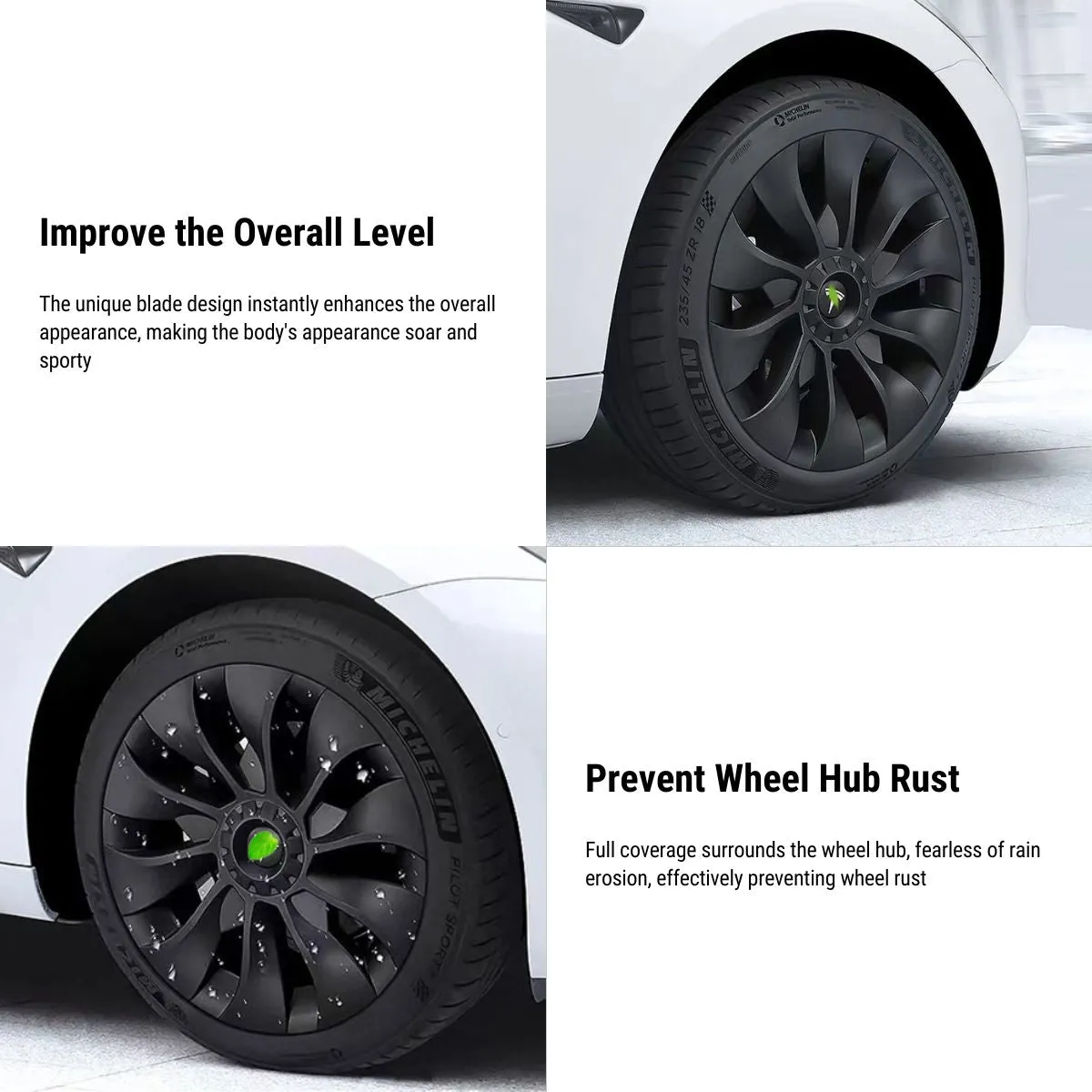 TESERY 18' 19' Hubcaps for Tesla Model 3/Y【4PCS】