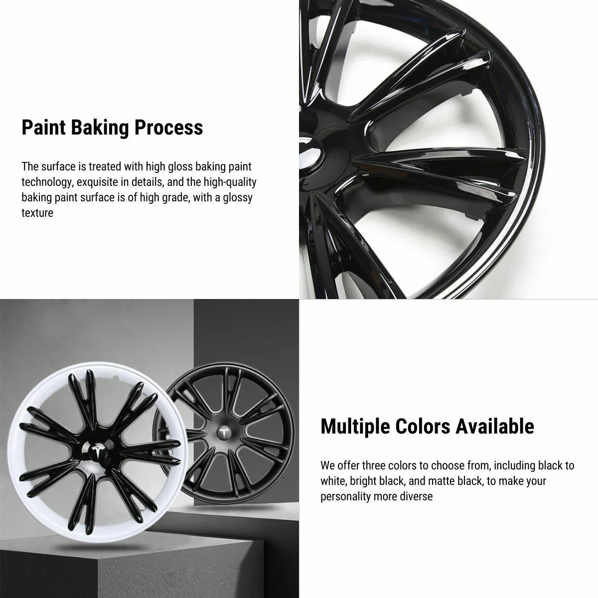 TESERY 19‘ Wheel Covers for Tesla Model Y【4PCS】