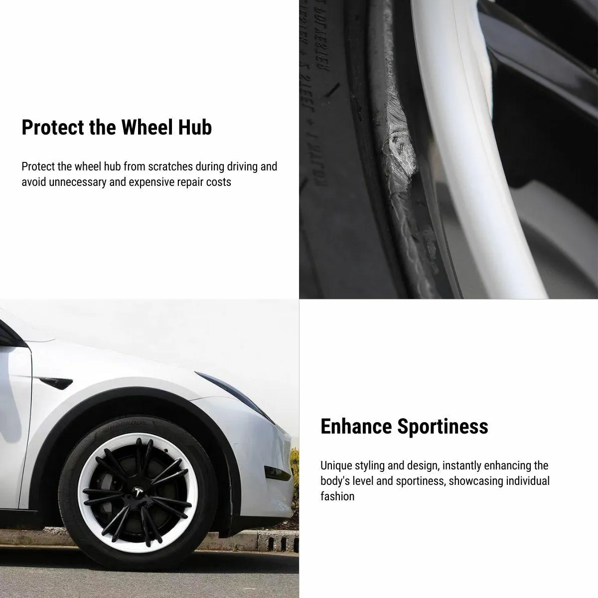TESERY 19‘ Wheel Covers for Tesla Model Y【4PCS】