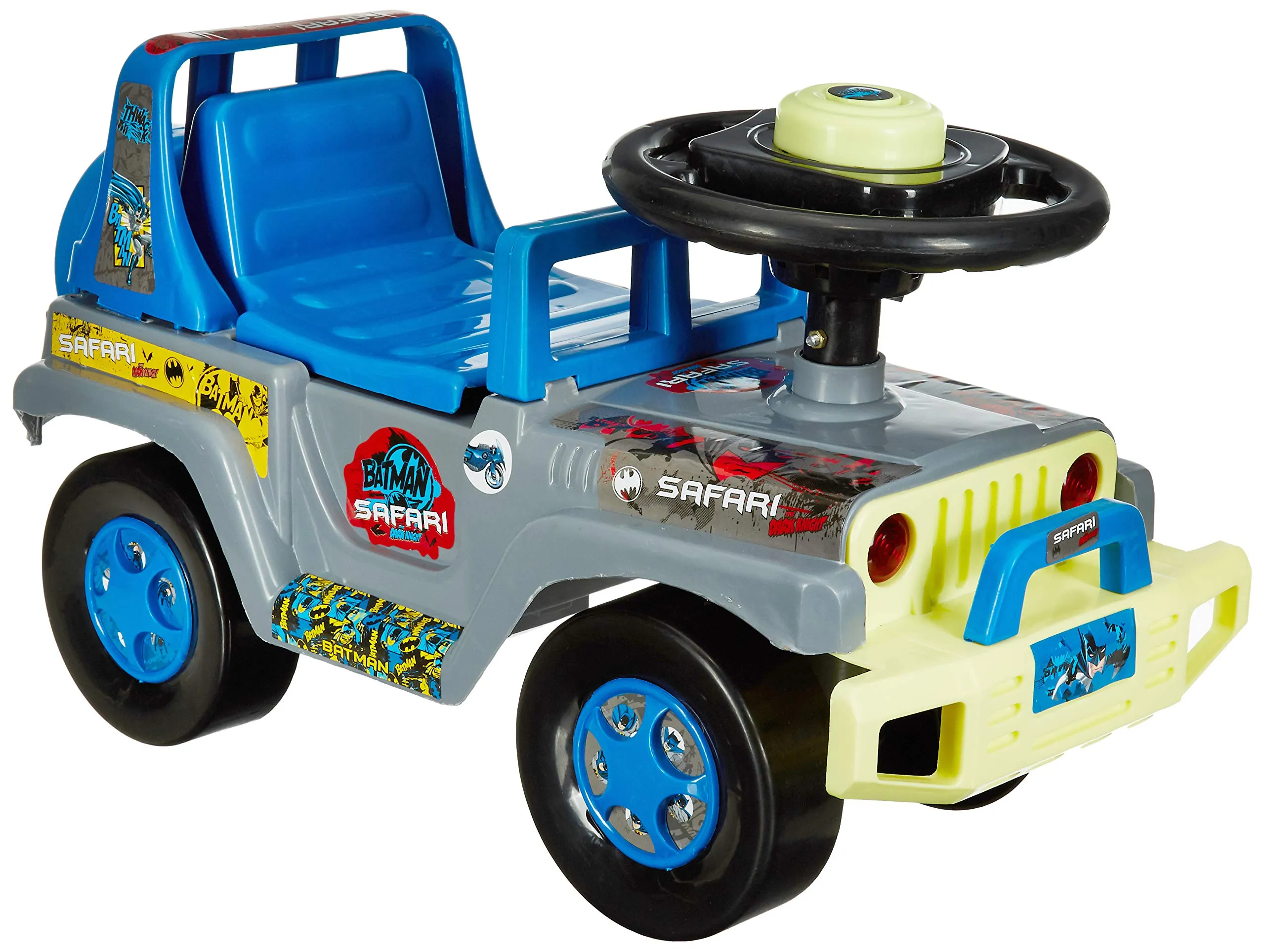 Toyzone Ride On | Baby Car | Kids Car | Toy Car| Push Car| Swing Car| Ride on Car with Music & Horn (Batman Safari)