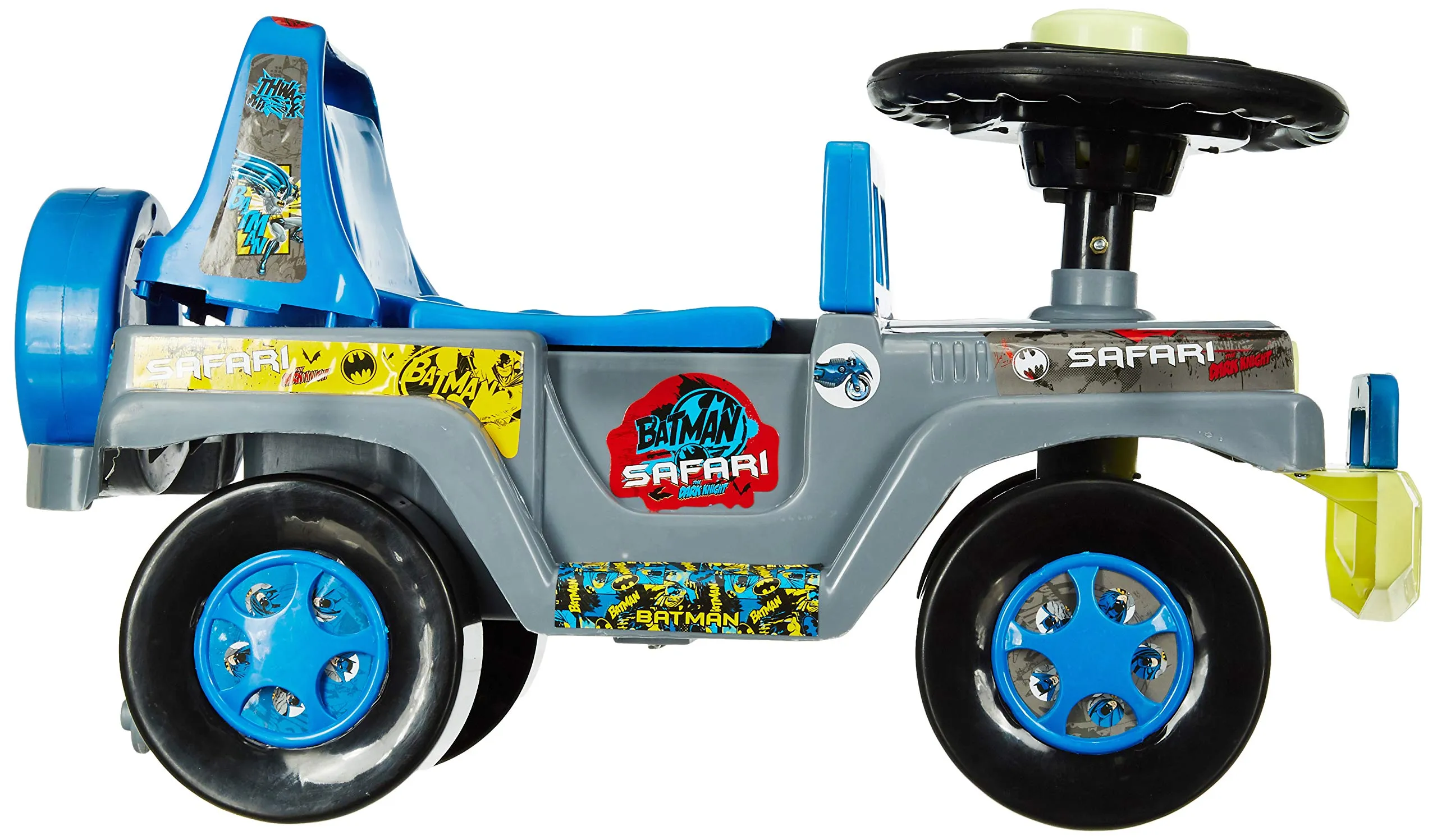 Toyzone Ride On | Baby Car | Kids Car | Toy Car| Push Car| Swing Car| Ride on Car with Music & Horn (Batman Safari)