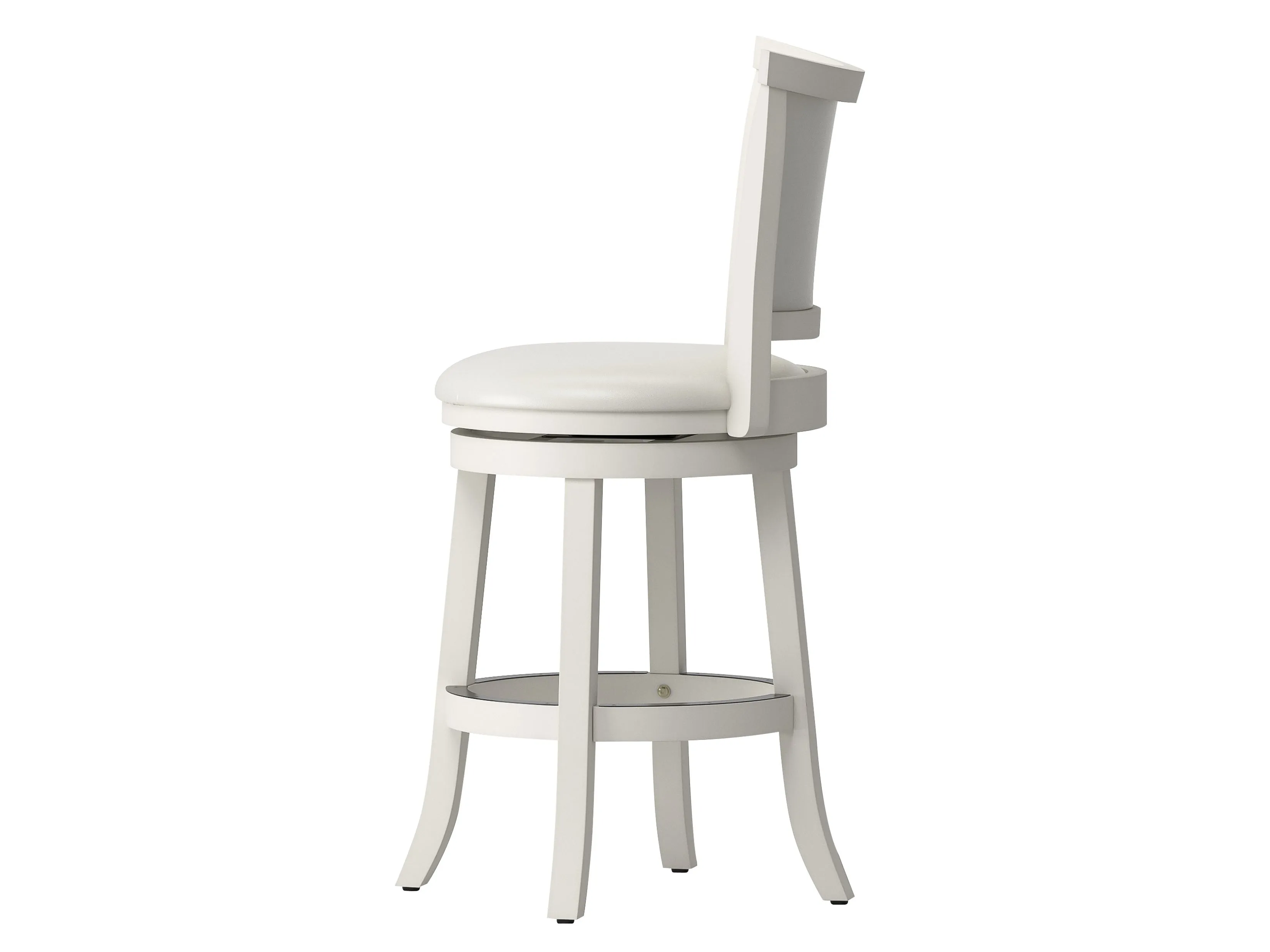 White Counter Height Bar Stools, Set of 2