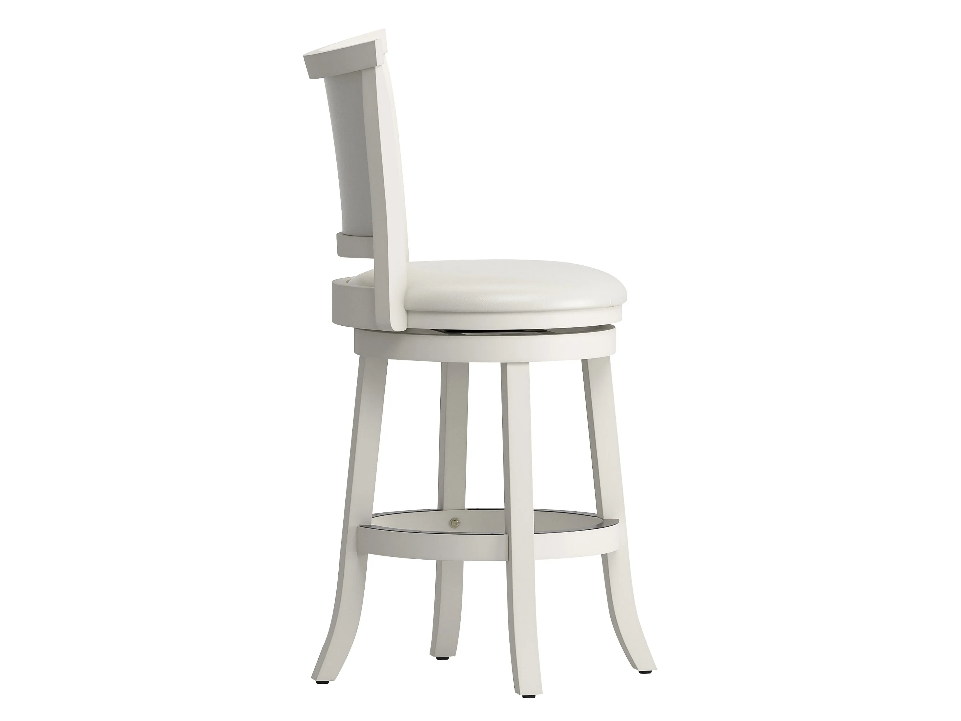 White Counter Height Bar Stools, Set of 2