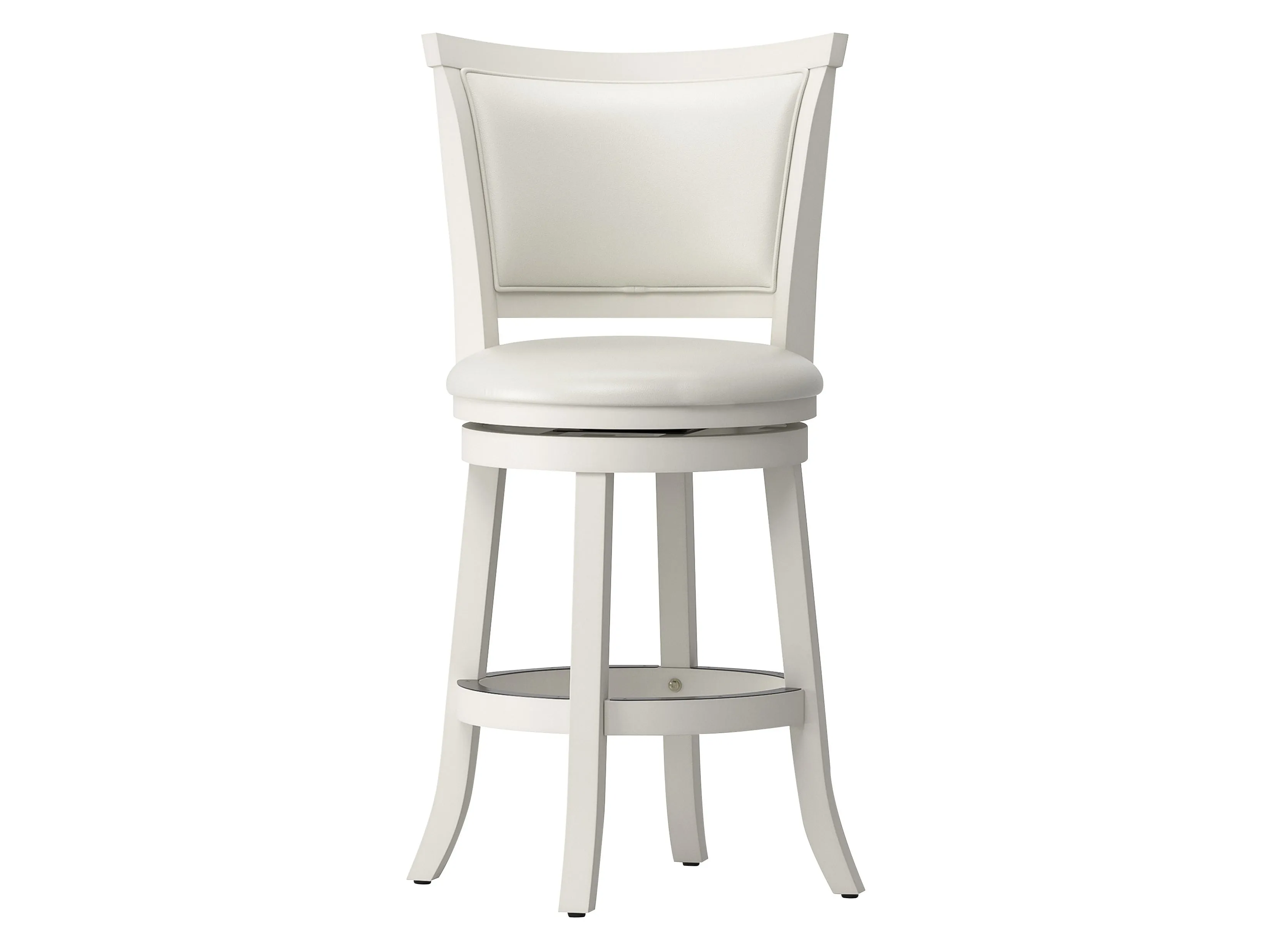 White Counter Height Bar Stools, Set of 2