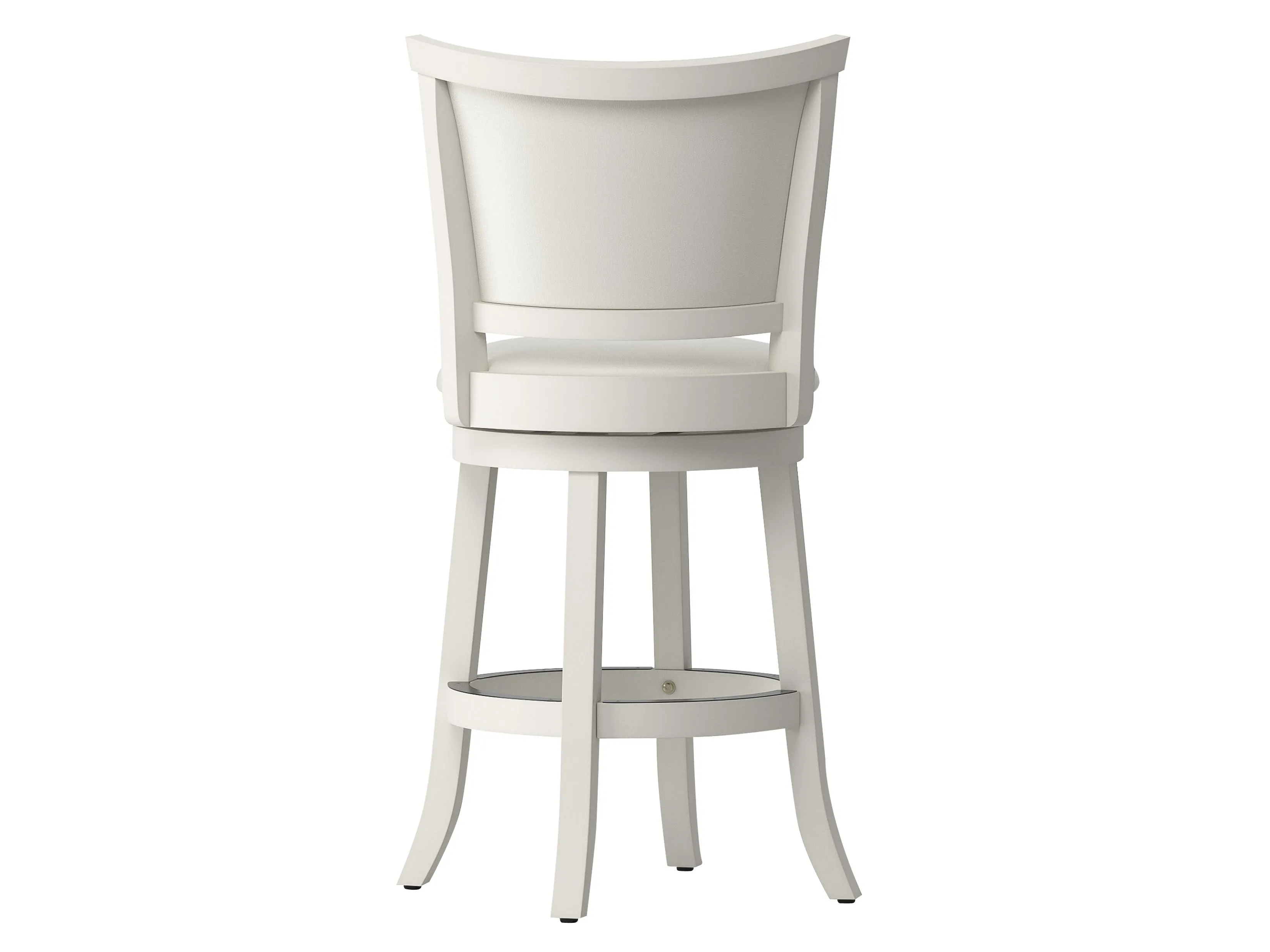 White Counter Height Bar Stools, Set of 2